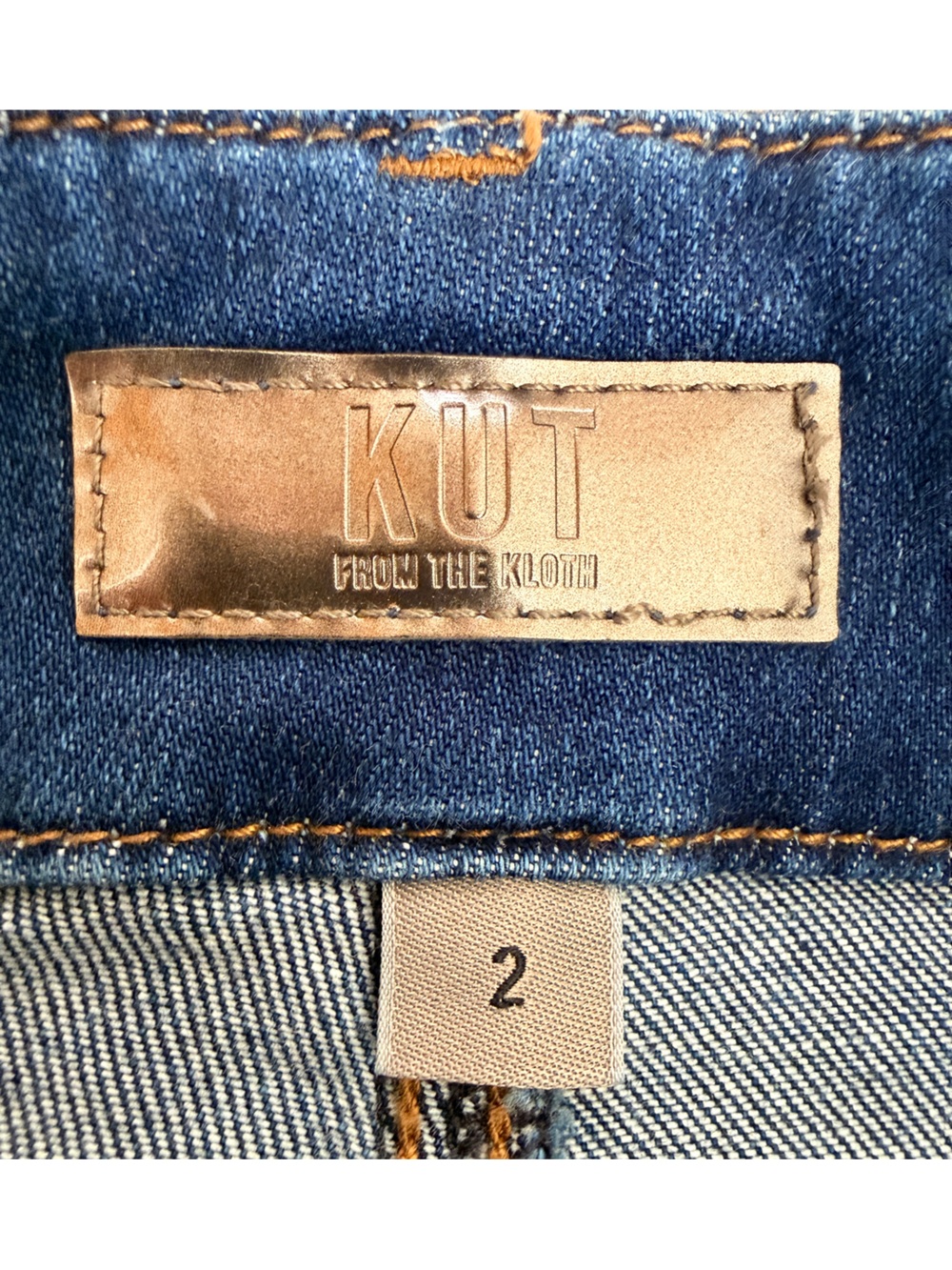 KUT from the Kloth Meg High Rise Fab Ab Wide Leg Raw Hem Jeans Size 2 - Picture 4 of 9